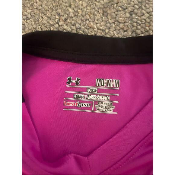 Under Armour Women’s M Pink Long‎ Sleeve HeatGear Sports Shirt - Picture 3 of 6